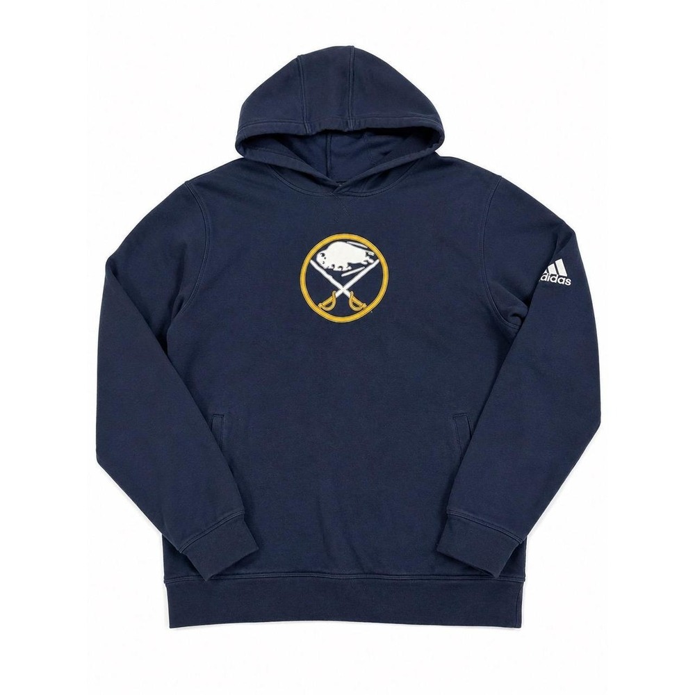 Buffalo Sabres Navy Blue Adidas Hoodie (XL) As IS